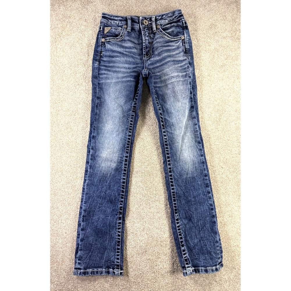 Salvage Supply Co Buckle Chaos Boot Youth 10T Embroidered Jeans SLVG